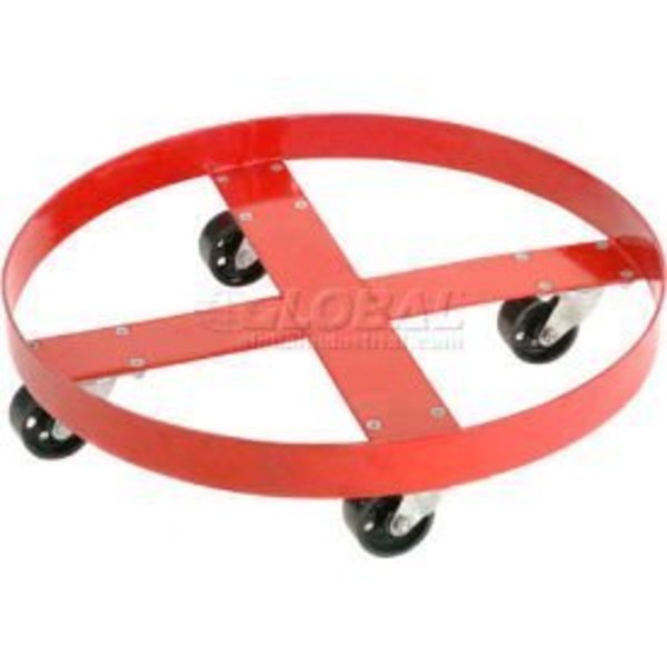 Global Equipment Drum Dolly for 55 Gallon Drum - Steel Wheels 1000 Lb. Capacity 100321